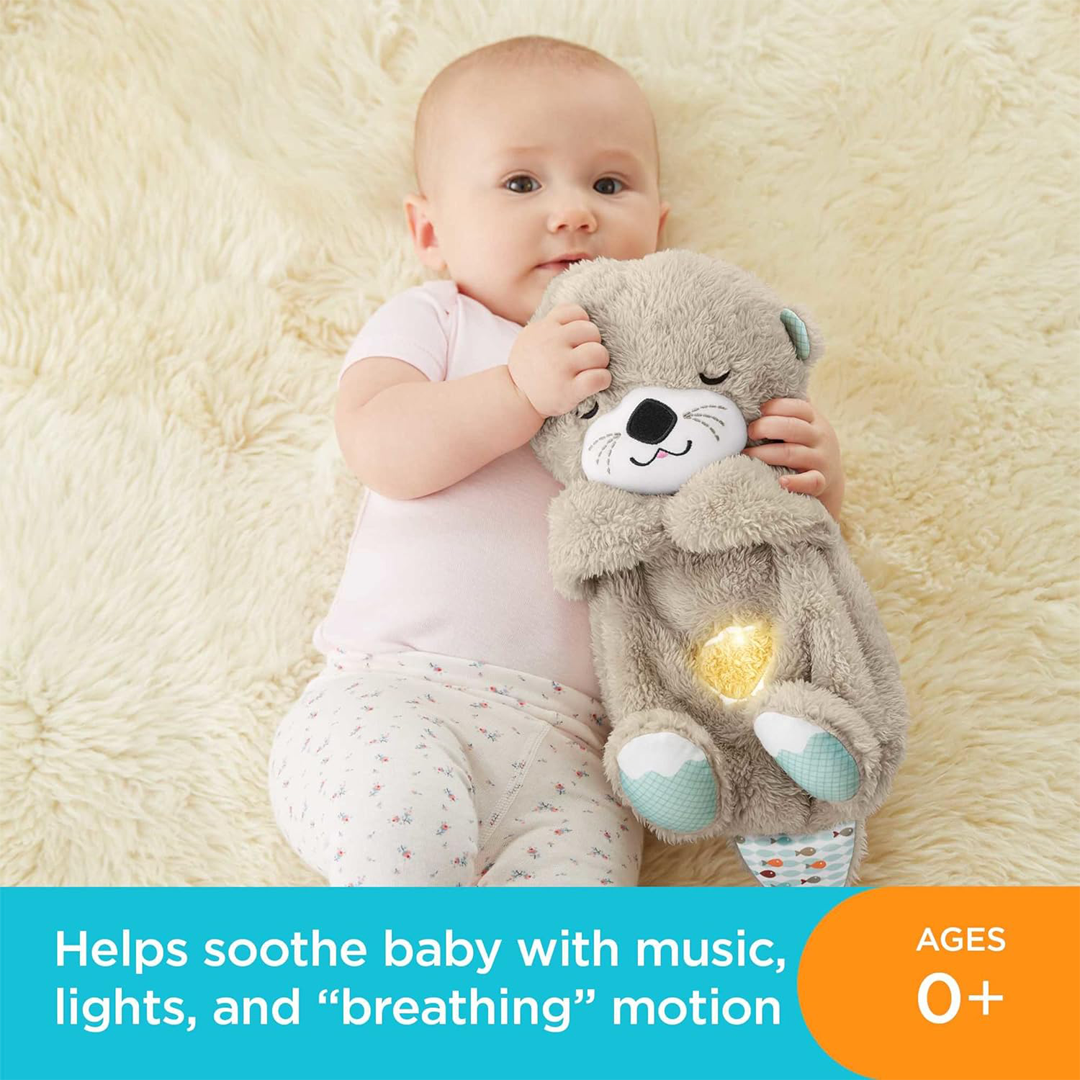 Fisher-Price Lontra Doces Sonhos Hora de Dormir com Luzes e Sons Relaxantes