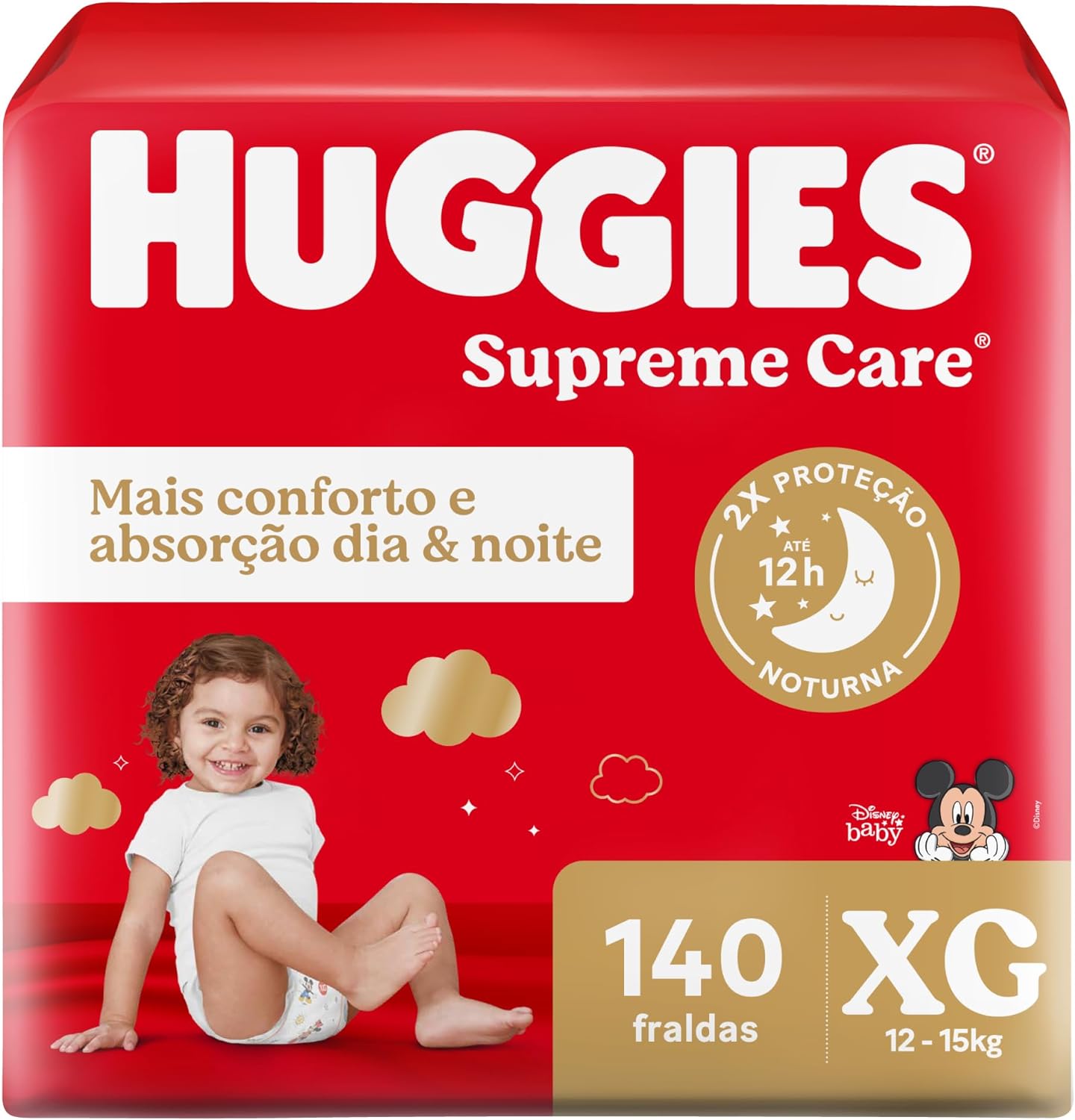 Huggies Fralda Supreme Care XG 140 Un