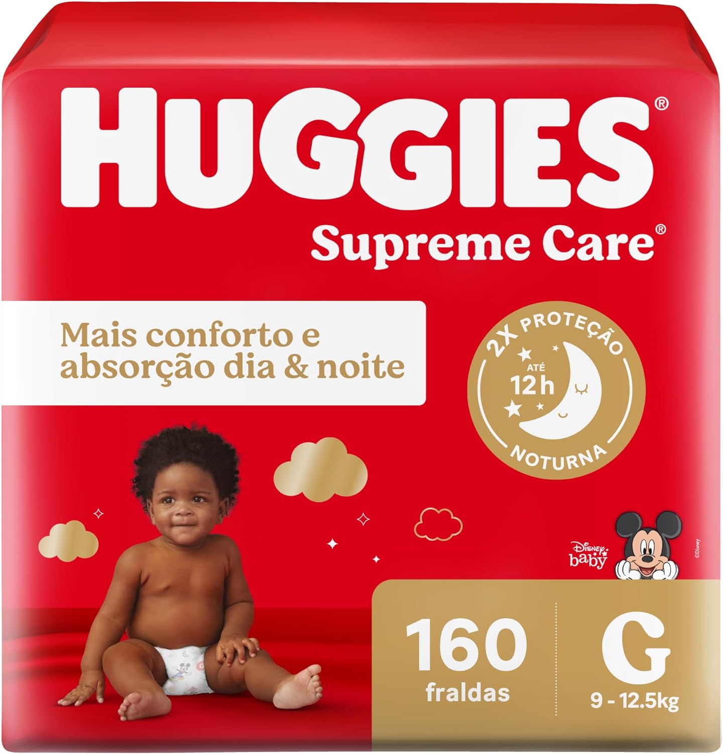 Huggies, Fralda Supreme Care, G, 160 fraldas