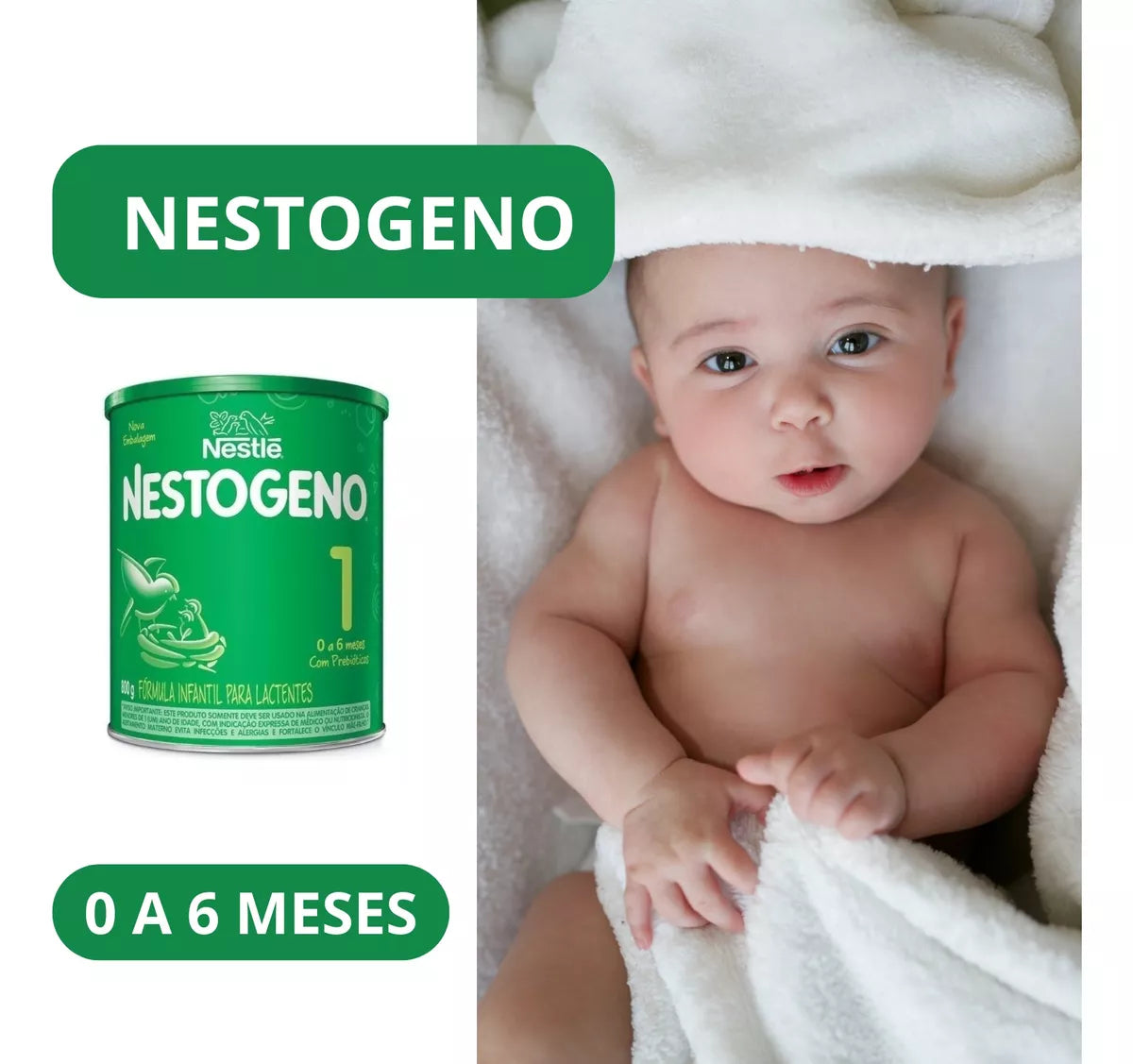 Kit Nestogeno 1 Nestlé (6 Latas De 800g) - Fórmula Infantil
