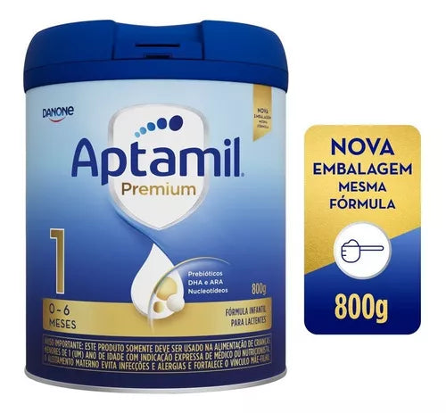 Fórmula Infantil Aptamil Premium 1 800g Danone (6 Unidades)