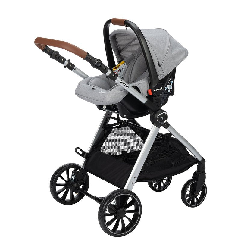 Carrinho de Bebê Infanti Romanzo Duo Travel System Cinza