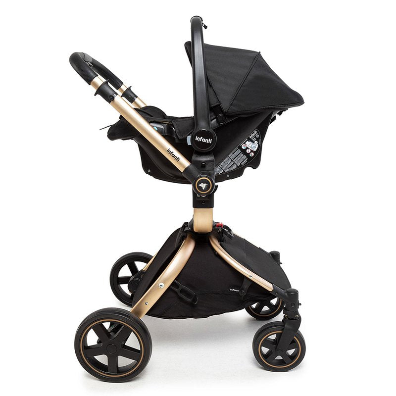 Carrinho de Bebê Infanti Epic 360° Travel System Trio Isofix Preto Ouro