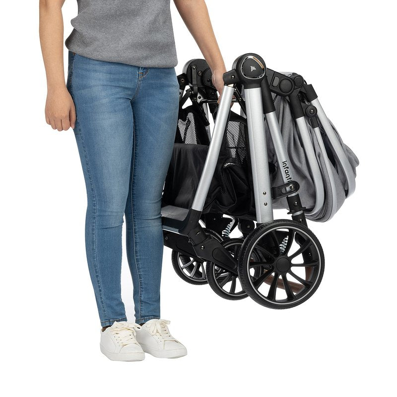 Carrinho de Bebê Infanti Romanzo Duo Travel System Cinza