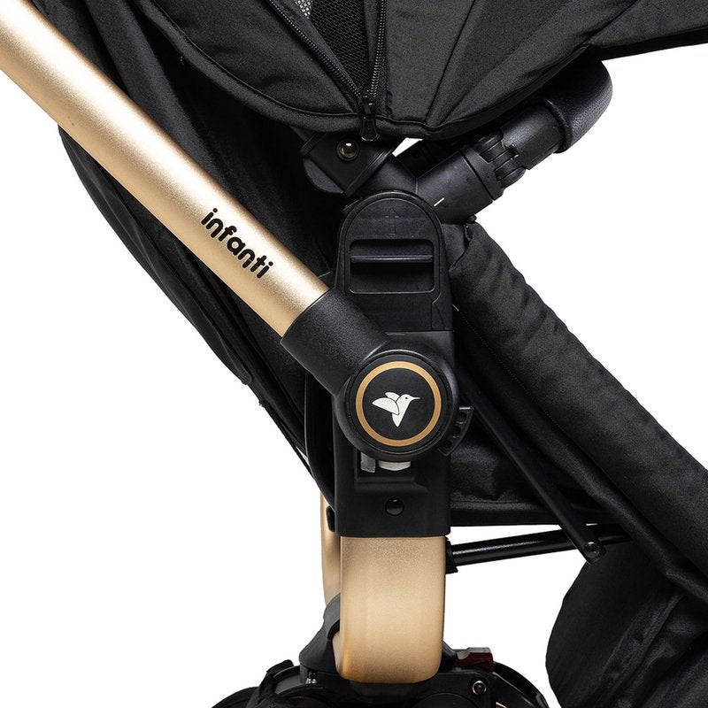 Carrinho de Bebê Infanti Epic 360° Travel System Trio Isofix Preto Ouro