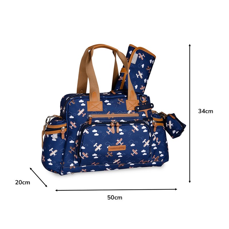 Bolsa de Maternidade Térmica Masterbag Baby Everyday Avião Marinho