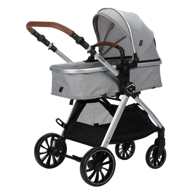 Carrinho de Bebê Infanti Romanzo Duo Travel System Cinza