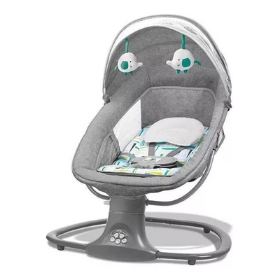Cadeira de balanço para bebê Mastela Techno elétrica cinza