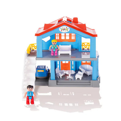 Casa de Brinquedo com Bonecos e Acessórios