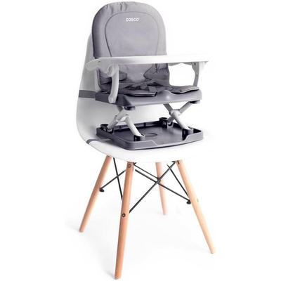 Cosco Kids, Cadeira de Refeição Portátil Pop, Cinza