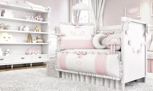 Kit Berço Anjo Rosa