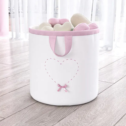 Quarto de Bebê Completo Coração Rosa 43 Peças