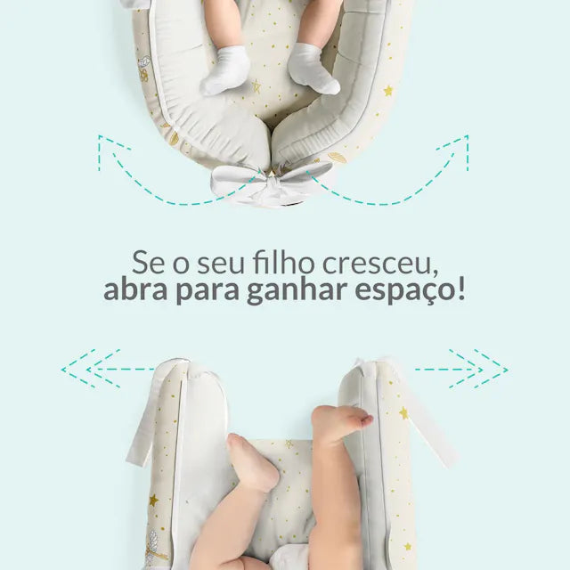 Ninho para Bebê Redutor de Berço Harry Potter Coruja Edwiges 80cm