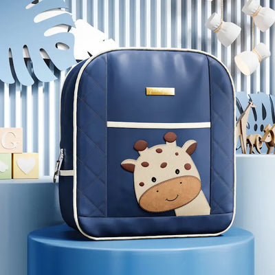 Mochila Maternidade Amiguinha Girafa Azul Marinho 36cm