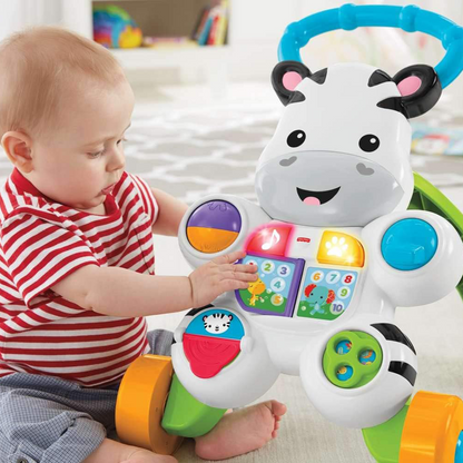 Andador e Apoiador para bebês, Formato Zebra, Com Sons Educativo, a partir de 6 meses