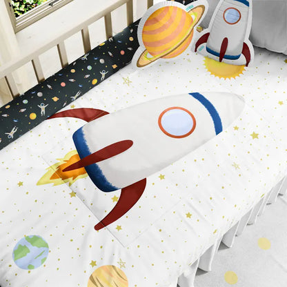 Quarto de Bebê Completo Astronauta 17 Peças