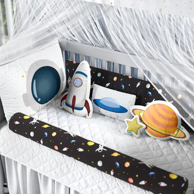 Quarto de Bebê Completo Astronauta 17 Peças