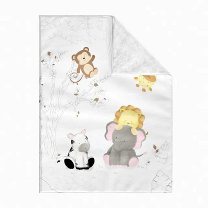 Quarto de Bebê Completo Safári Aquarela 20 Peças