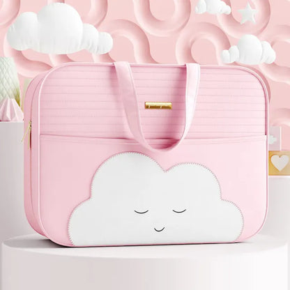 Kit Bolsas Maternidade Amiguinha Nuvem Rosa 03 Peças