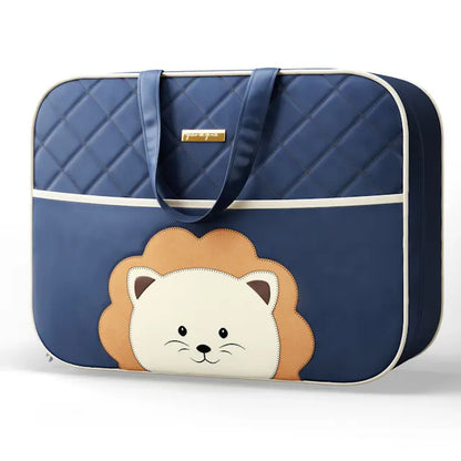Kit Bolsas Maternidade Safári Lúdico Azul Marinho 03 Peças