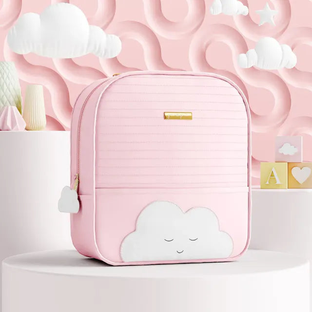 Kit Bolsas Maternidade Amiguinha Nuvem Rosa 03 Peças