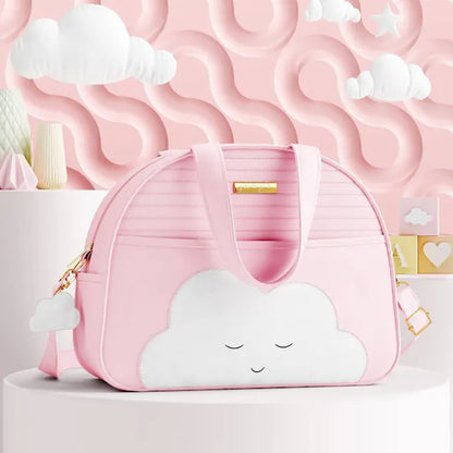 Kit Bolsas Maternidade Amiguinha Nuvem Rosa 03 Peças