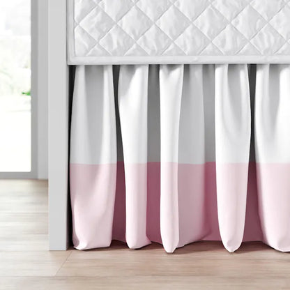 Quarto de Bebê Completo Coração Rosa 17 Peças