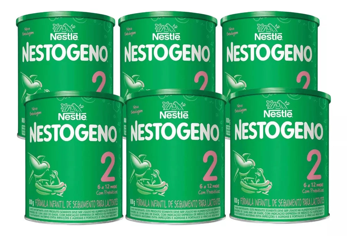 Kit Nestogeno 2 Nestlé (6 Latas De 800g)