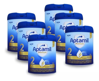 Fórmula Infantil Aptamil Premium 2 800g Danone (6 Unidades)
